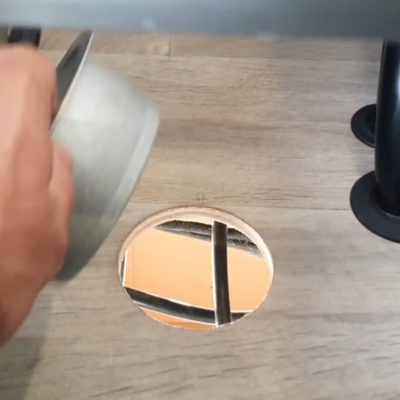 The worst part of all, drilling the hole!